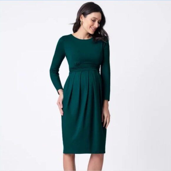 Seraphine Peachy Dress in Emerald - Picture 2 of 16